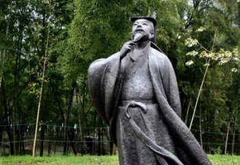 广西诞生于中国古代传奇的雕塑——王羲之铸铜雕塑