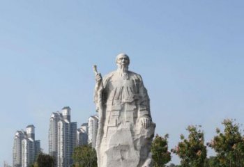 广西具有历史意义的画家齐白石汉白玉雕像