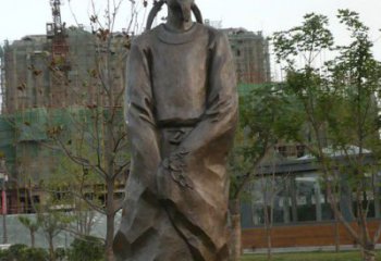 广西精美古风犹存，高雅李白铜雕