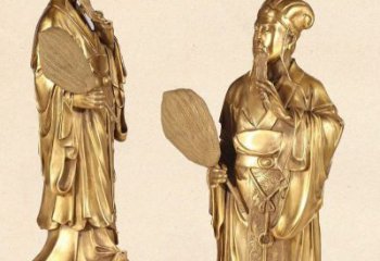 广西中领雕塑专业铸造诸葛亮铜雕
