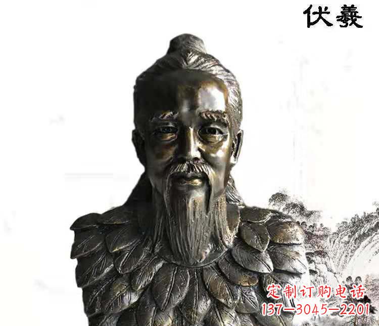 广西经典古神伏羲雕像,文化艺术绽放光芒