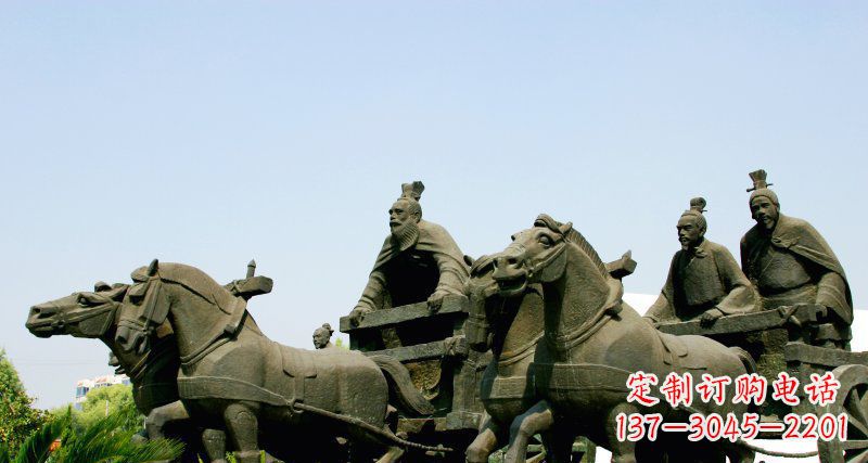 广西中领雕塑--尊贵马车雕塑