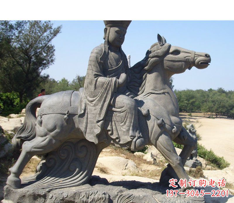 广西中领雕塑:古代人物唐僧骑马雕塑