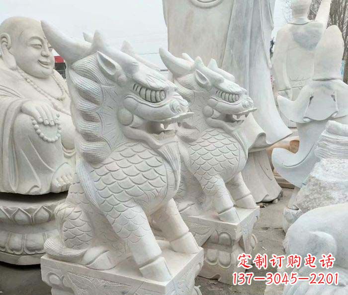 广西中领雕塑麒麟石雕:传承古典韵味