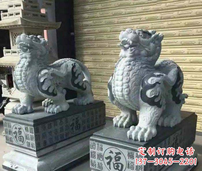 广西传承经典的古典貔貅石雕