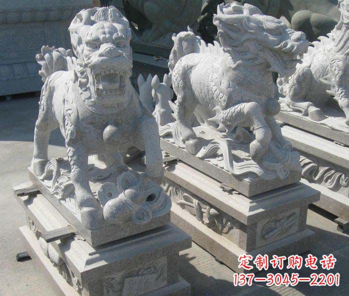 广西优质古代神兽麒麟石雕