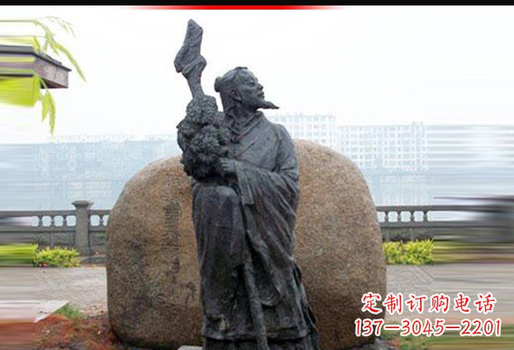 广西传承古代文化,陶渊明雕塑悠久记忆