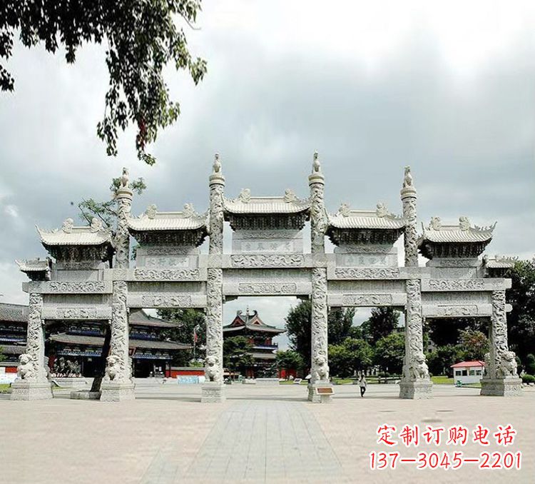 广西古代石牌坊雕塑