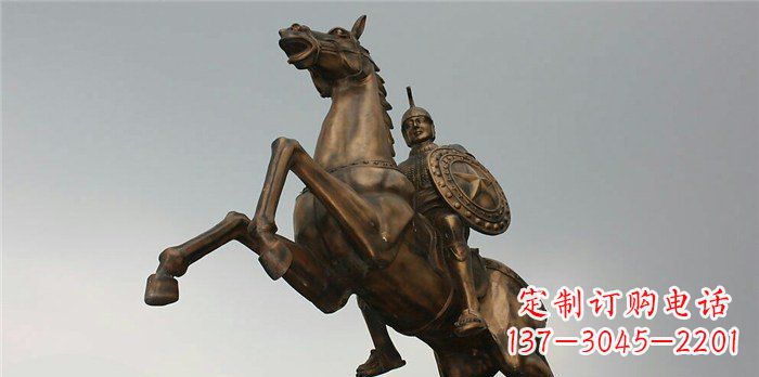 广西古罗马骑马战士铜雕