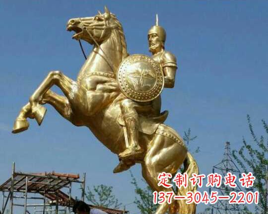 广西古罗马战士骑马铜雕——让你呈现最传统的骑士风采