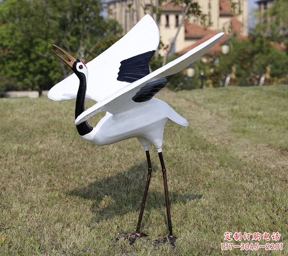 广西贵族气质,匠心精神:古人仙鹤雕塑