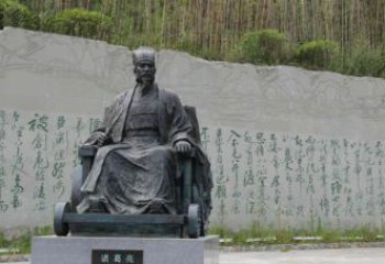 广西古典诸葛亮雕塑