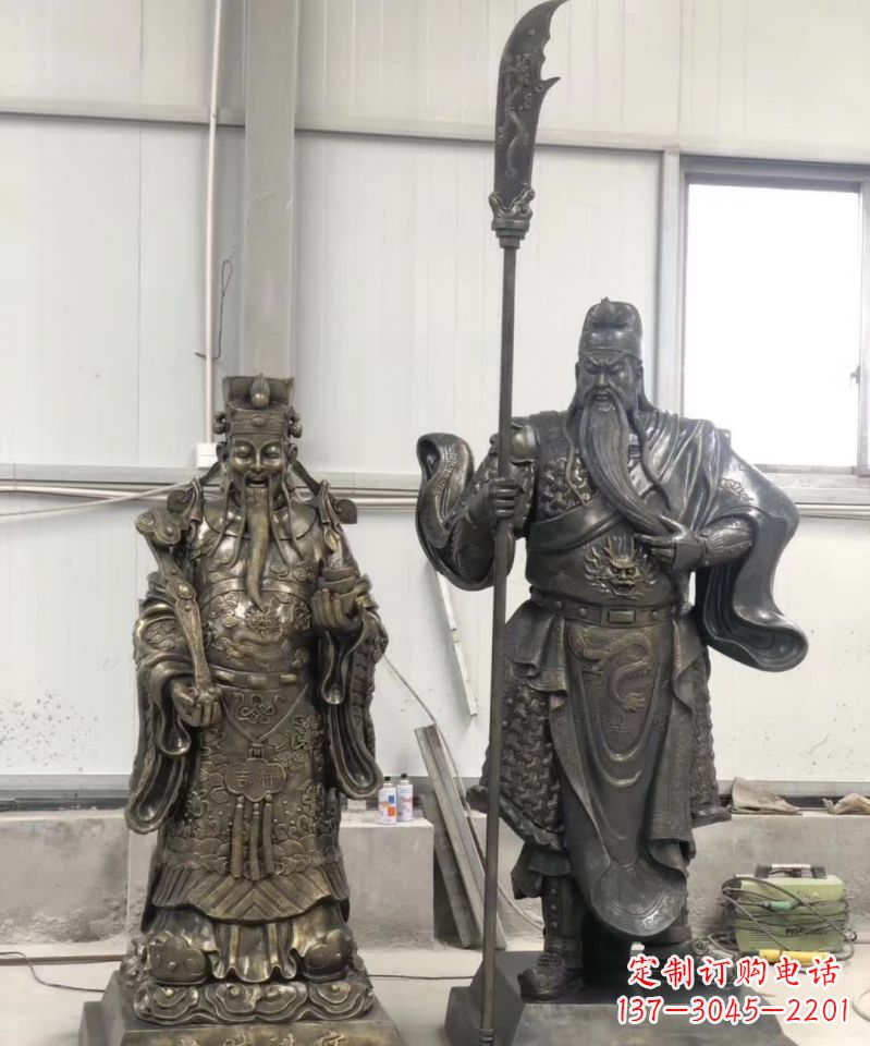 广西海量关公雕塑把财神收入囊中!