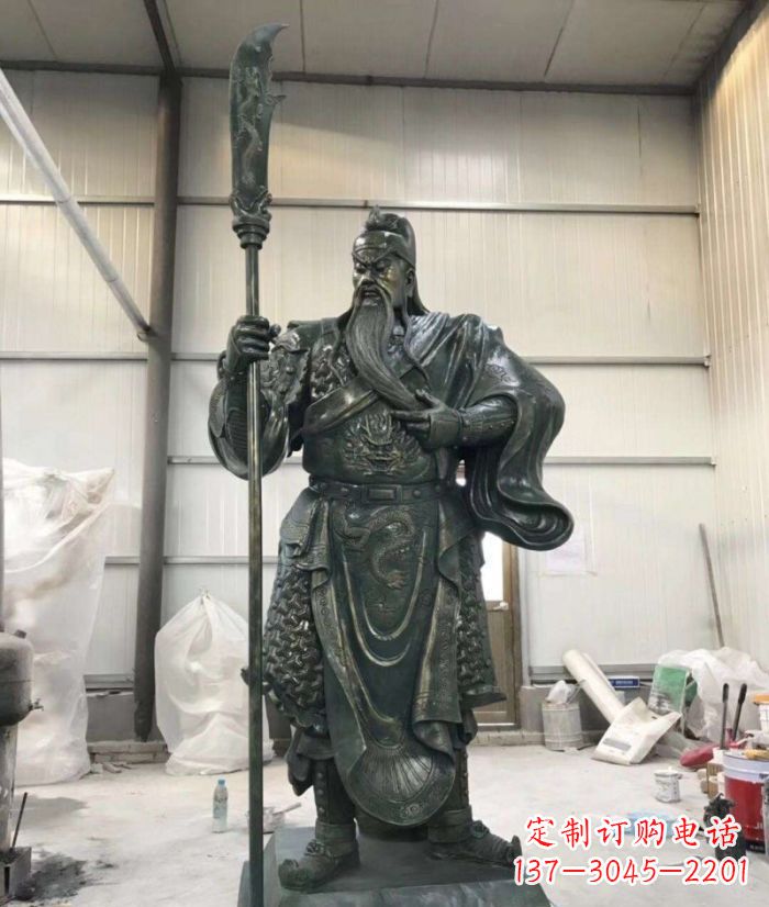 广西正宗唐朝关公铜雕艺术品