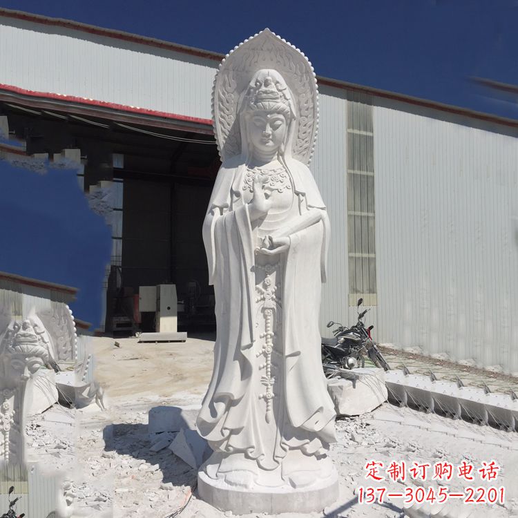广西观音大理石雕塑,让你的家居更具仪式感