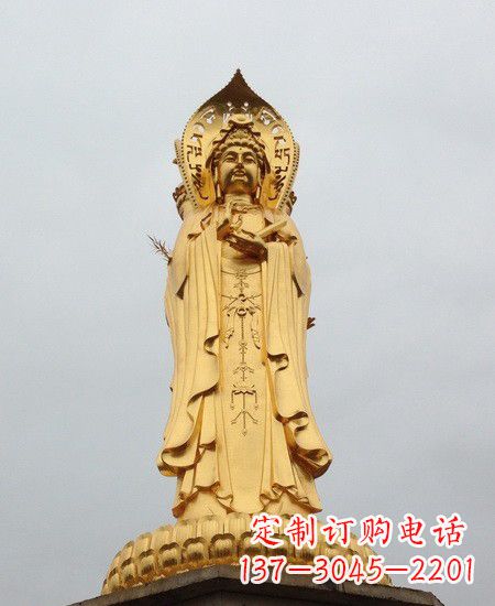 广西观音铜雕塑-传承千年古风