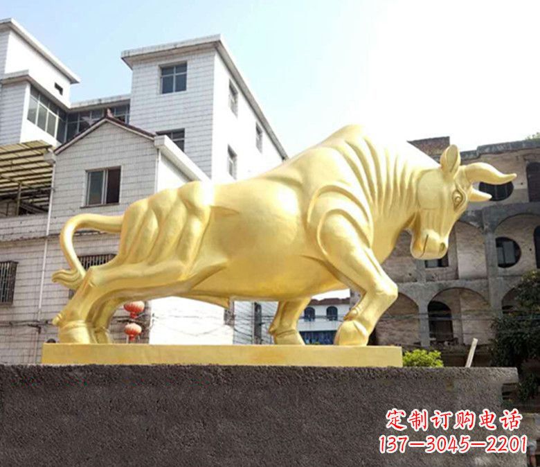 广西广场奔牛铜雕