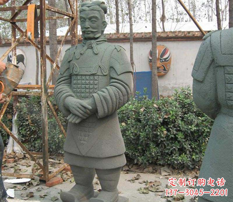 广西广场兵马俑石雕