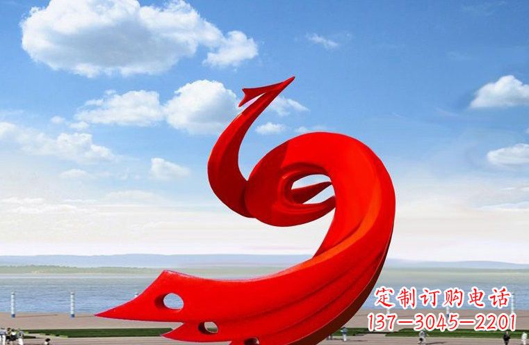 广西广场不锈钢抽象凤凰222