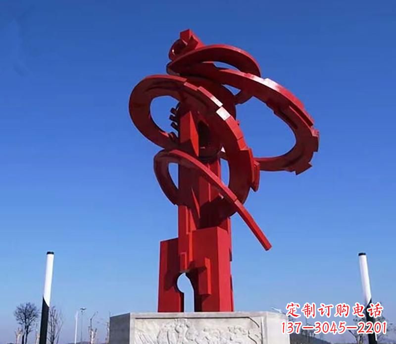 广西飘带不锈钢抽象雕塑