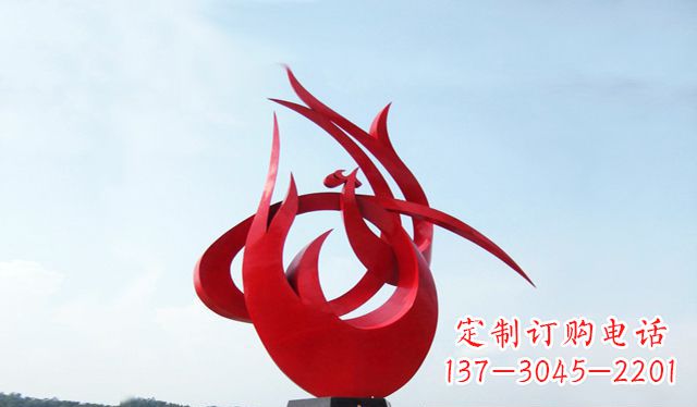 广西广场不锈钢大型凤凰雕塑