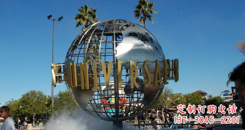 广西中领雕塑仿真不锈钢地球雕塑