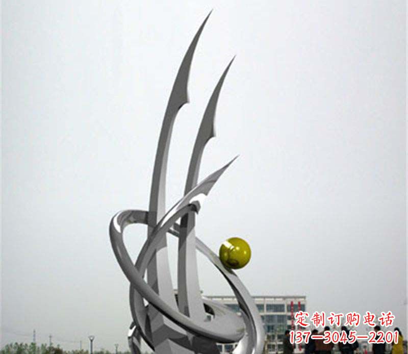 广西不锈钢帆船抽象雕塑