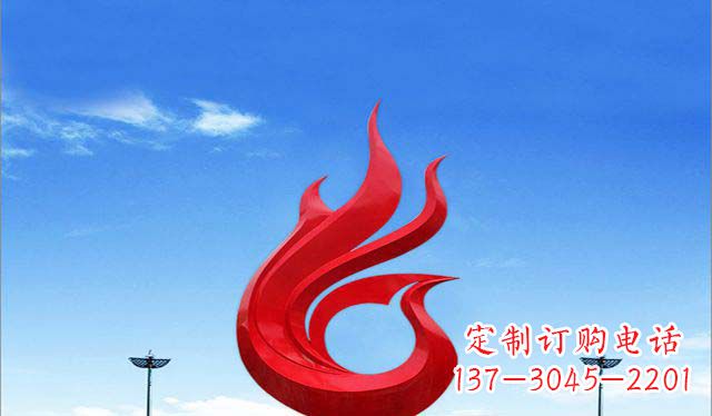 广西广场不锈钢凤凰雕塑1