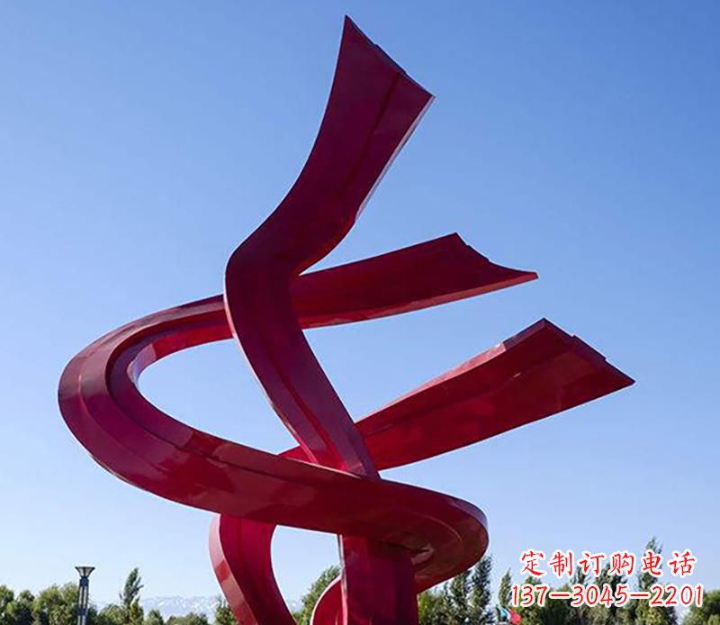 广西不锈钢飘带景观雕塑