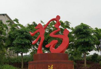 广西精致大气的不锈钢抽象福字雕塑