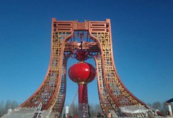 广西中领雕塑推出不锈钢大型灯笼雕塑