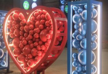 广西艺术级不锈钢字母雕塑