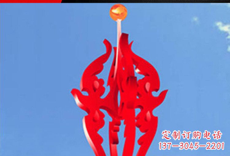 广西中领雕塑:唯美飘拂的不锈钢火苗雕塑