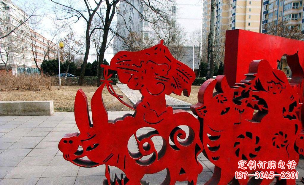 广西超乎想象的精致牧童雕塑