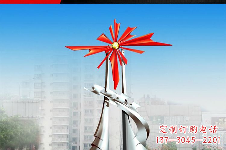 广西令人叹为观止的牡丹景观雕塑