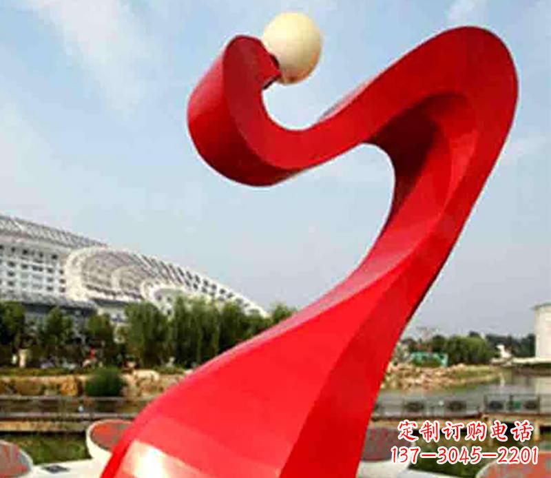 广西不锈钢飘带景观雕塑,重新定义型格空间