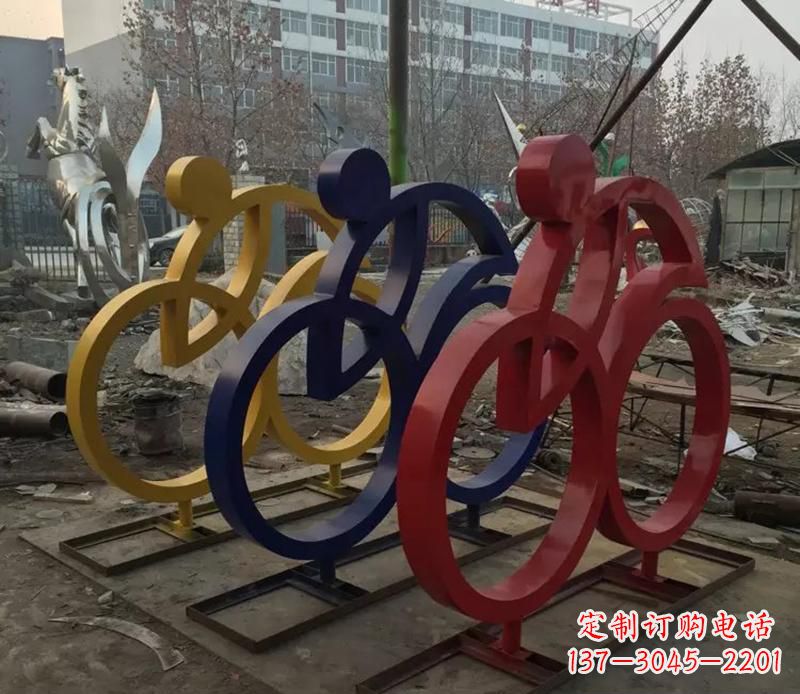 广西中领雕塑推出的自行车雕塑是一件别具一格的…