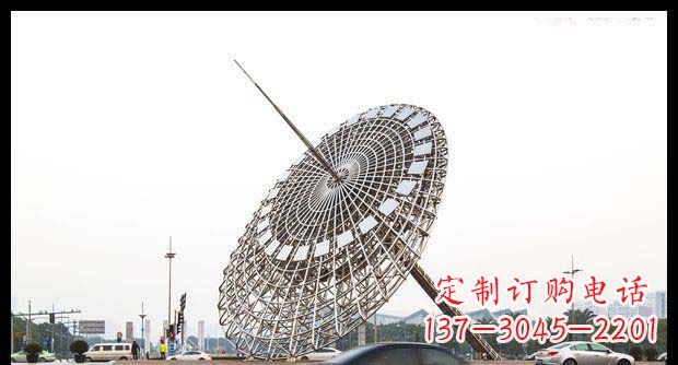广西广场不锈钢日晷景观雕塑