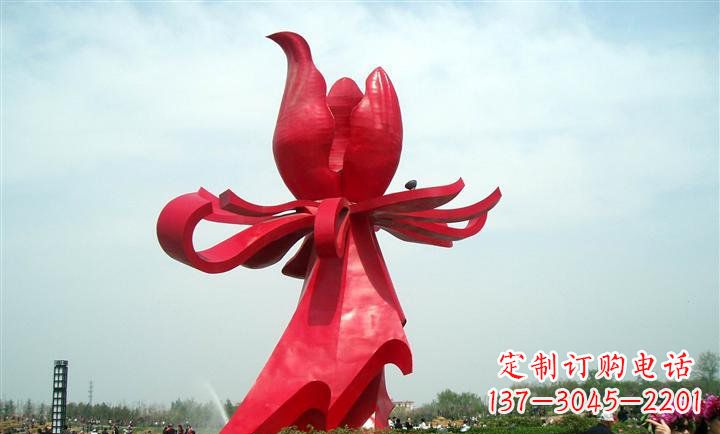 广西艺术精品--中领雕塑专业定制紫荆花雕塑