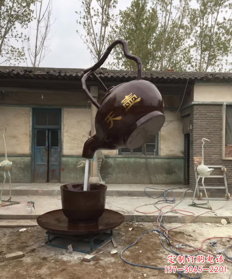 广西茶壶精美铜雕,为您打造经典景观雕塑
