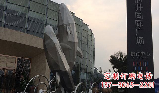 广西品质超凡的不锈钢海豚雕塑