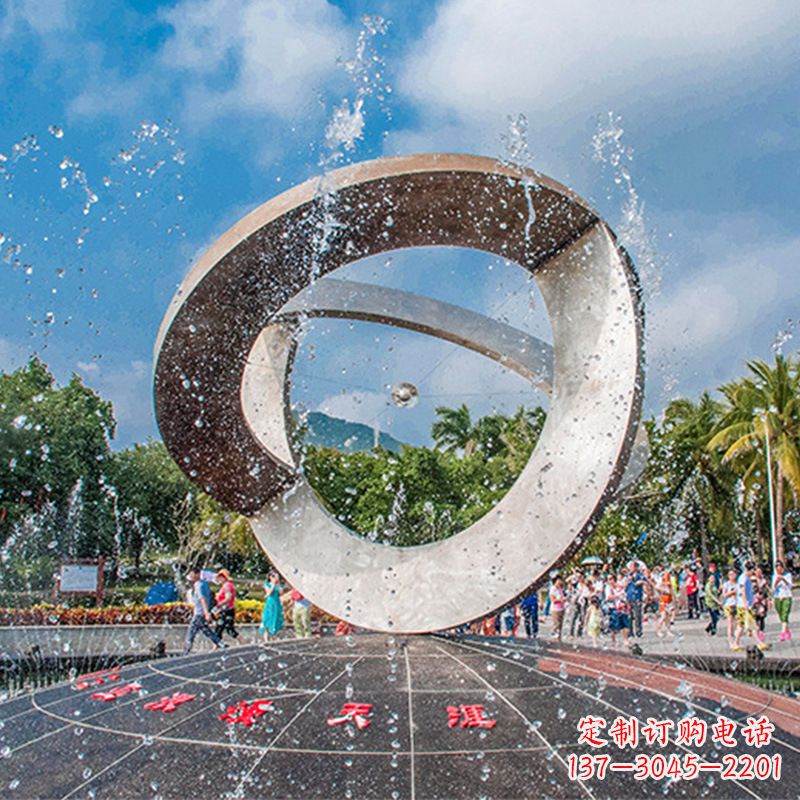 广西趣味非凡,体现尊贵,不锈钢喷泉雕塑