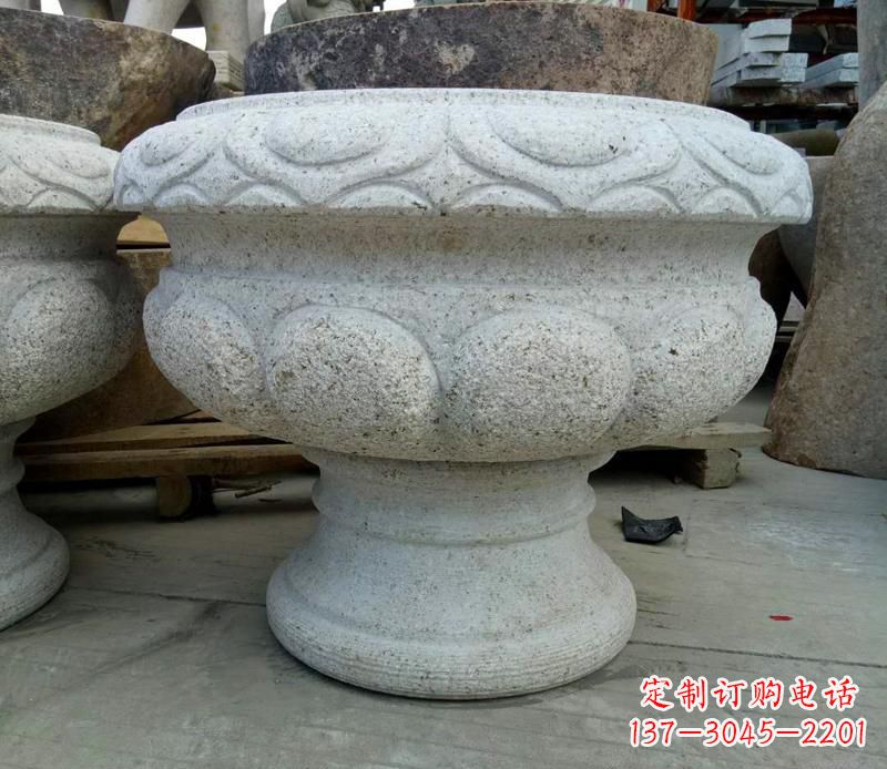 广西广场大理石花盆雕塑 (2)