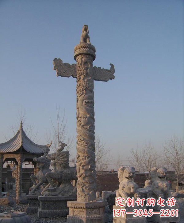 广西广场大理石华表雕塑