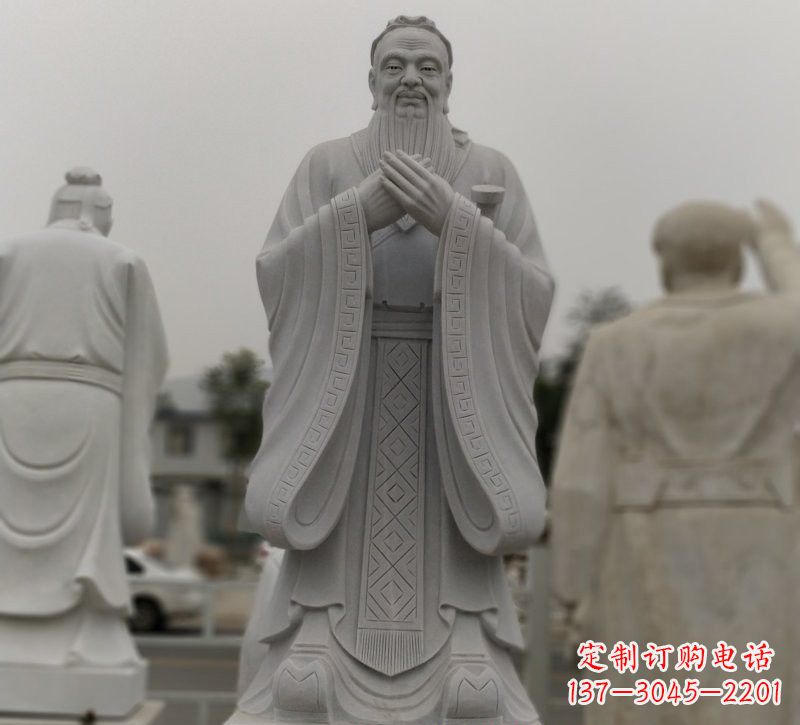 广西中领雕塑:铸造传统文化,精致的大理石孔子石雕