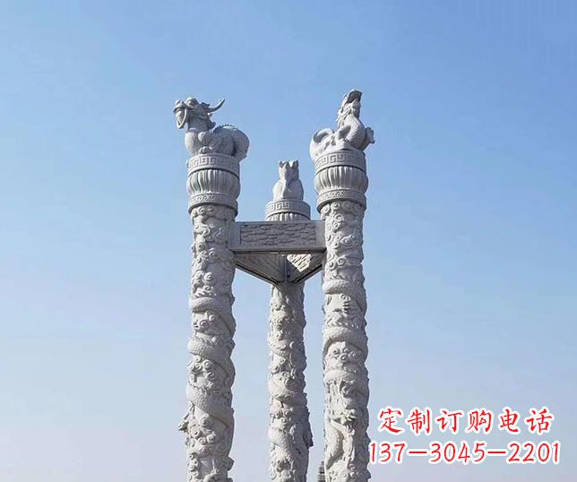 广西中领雕塑:精致石雕龙柱,展现时尚文化之美