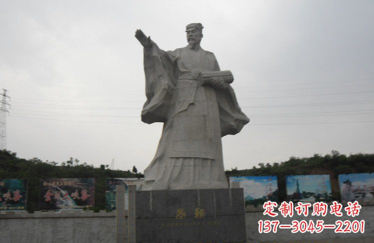 广西高级大理石商鞅雕塑,传承古老文化