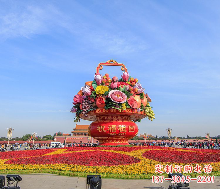 广西大型不锈钢花篮雕塑,艺术缔造美好景观