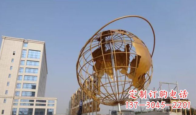 广西地球仪雕塑是一种雕刻艺术,它将地球仪的地…