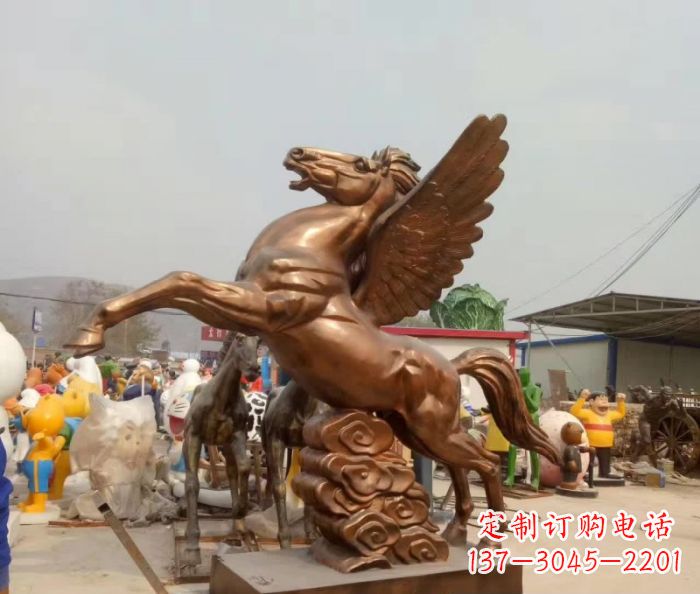 广西广场飞马铜雕,精美绝伦